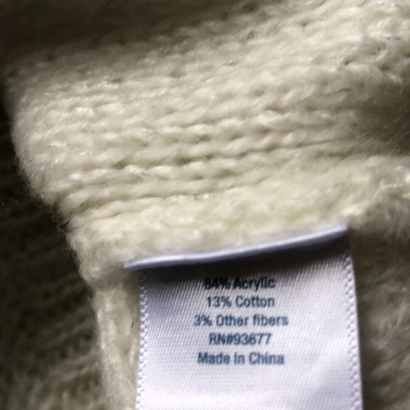 St. John’s Bay Fair Isle,soft pullover sweater. Oversized small. Cream. NWOT. - Picture 6 of 6